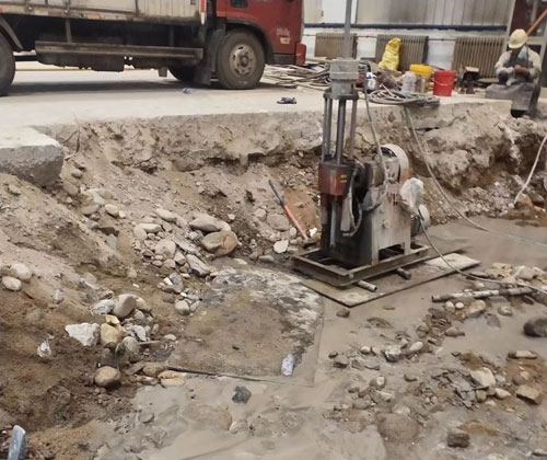 息县公路下沉压浆